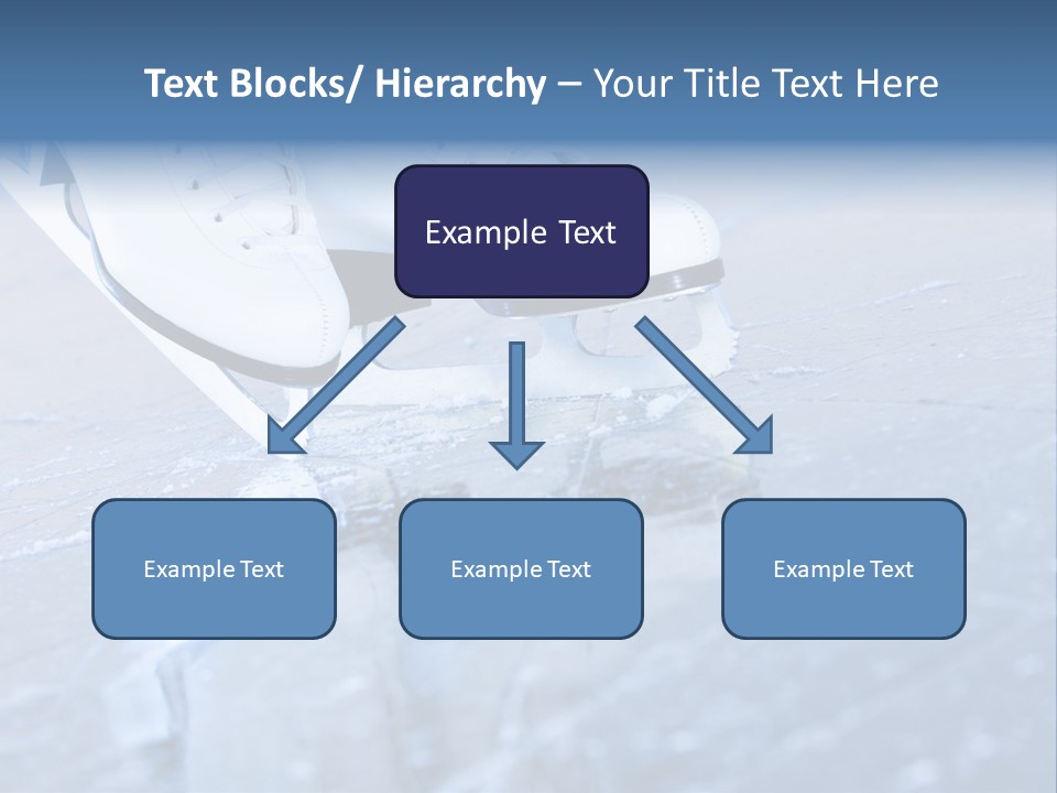 Iceskating Background Skater PowerPoint Template