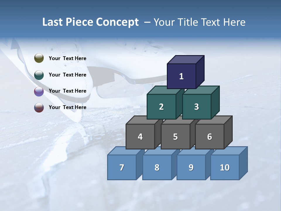 Iceskating Background Skater PowerPoint Template