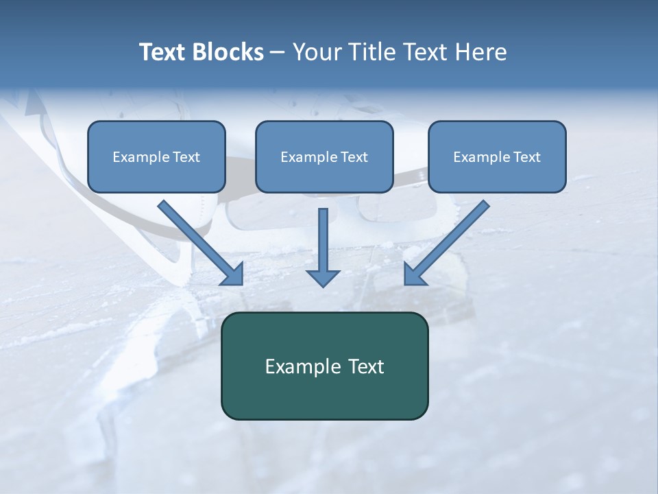 Iceskating Background Skater PowerPoint Template