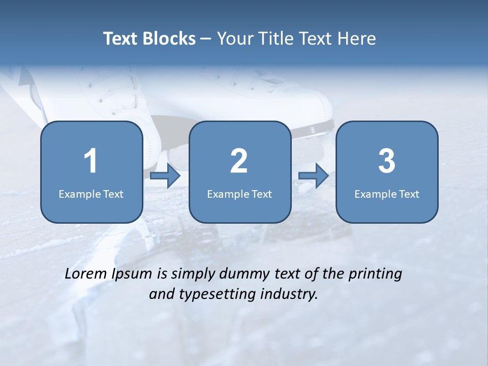 Iceskating Background Skater PowerPoint Template