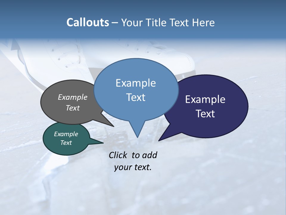 Iceskating Background Skater PowerPoint Template