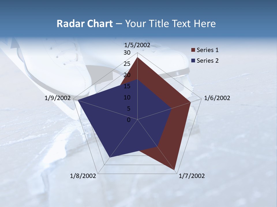 Iceskating Background Skater PowerPoint Template