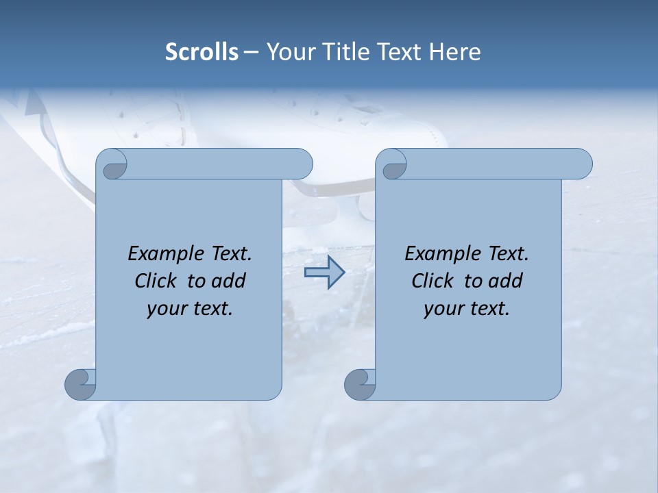Iceskating Background Skater PowerPoint Template