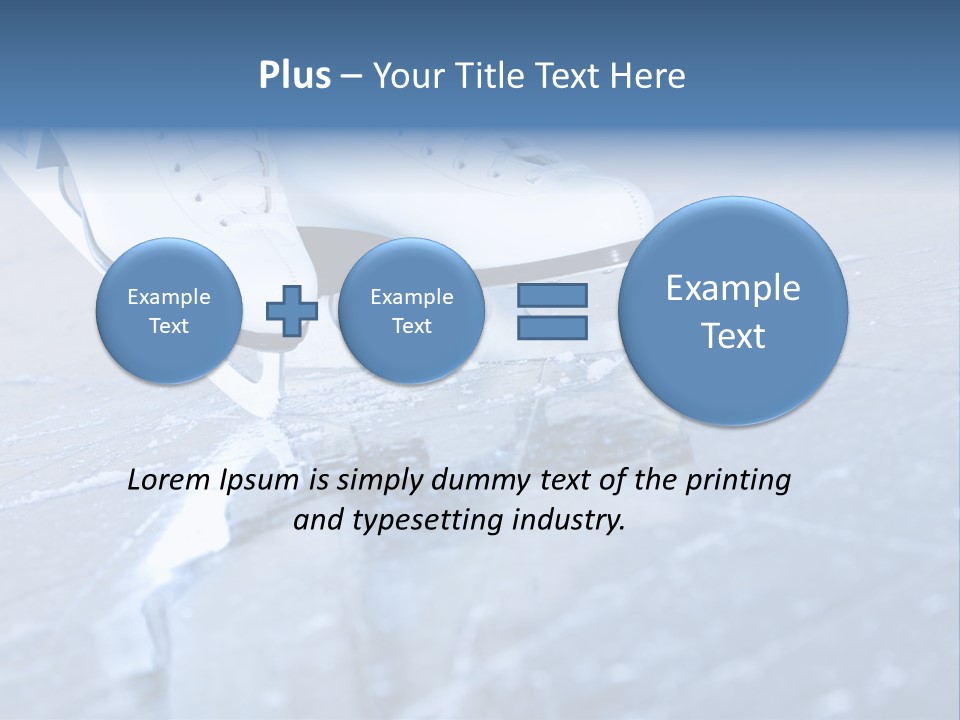 Iceskating Background Skater PowerPoint Template