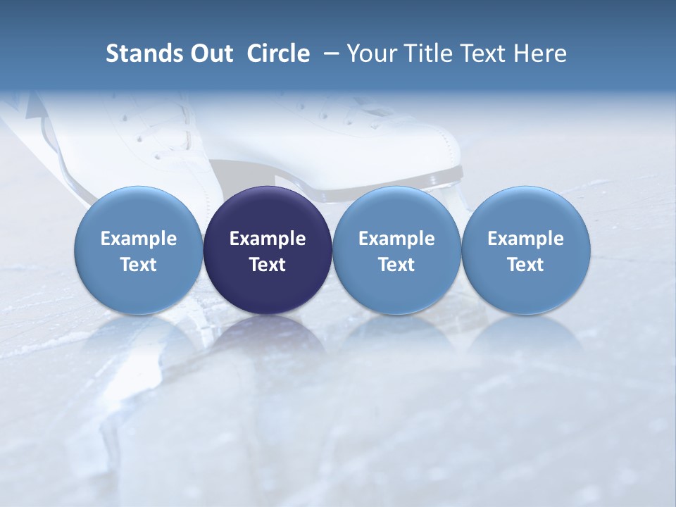 Iceskating Background Skater PowerPoint Template