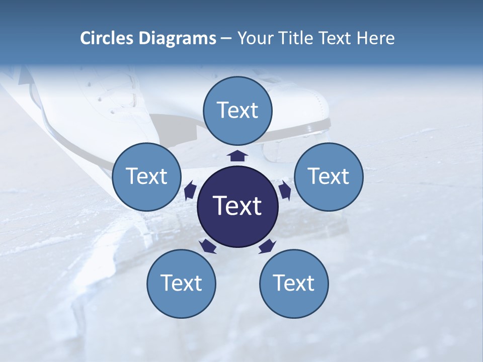 Iceskating Background Skater PowerPoint Template