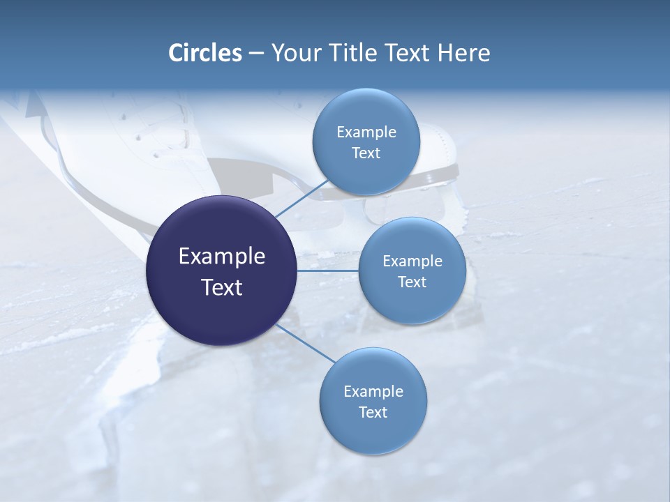 Iceskating Background Skater PowerPoint Template