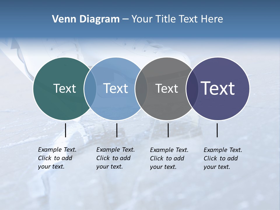 Iceskating Background Skater PowerPoint Template