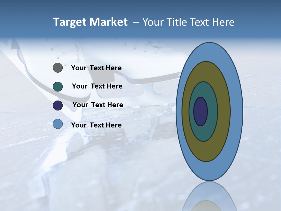 Iceskating Background Skater PowerPoint Template