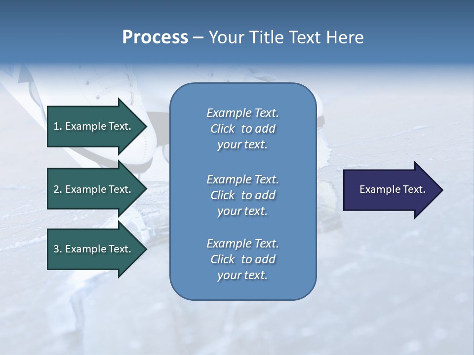 Iceskating Background Skater PowerPoint Template