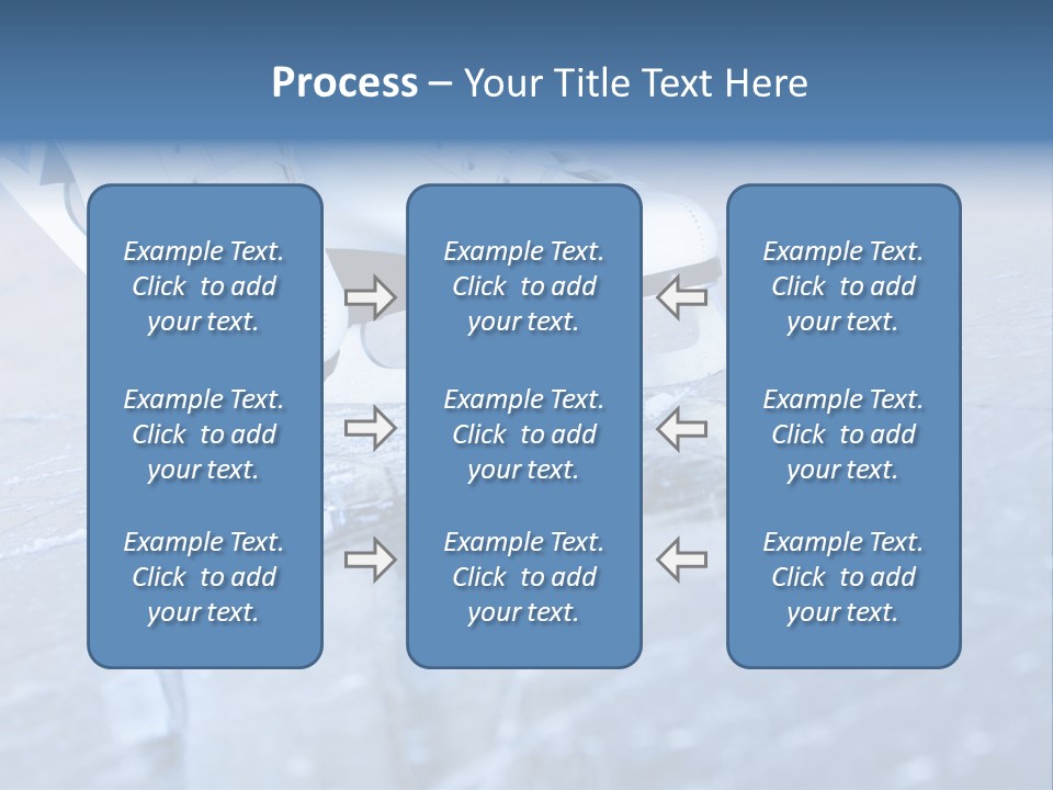 Iceskating Background Skater PowerPoint Template