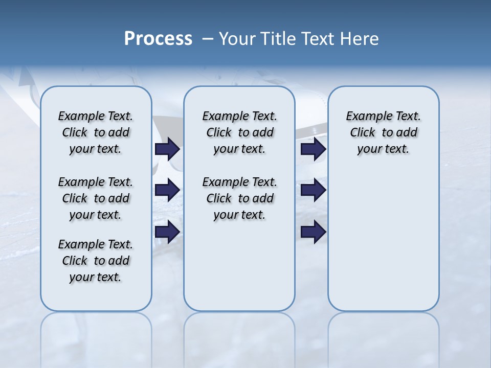 Iceskating Background Skater PowerPoint Template