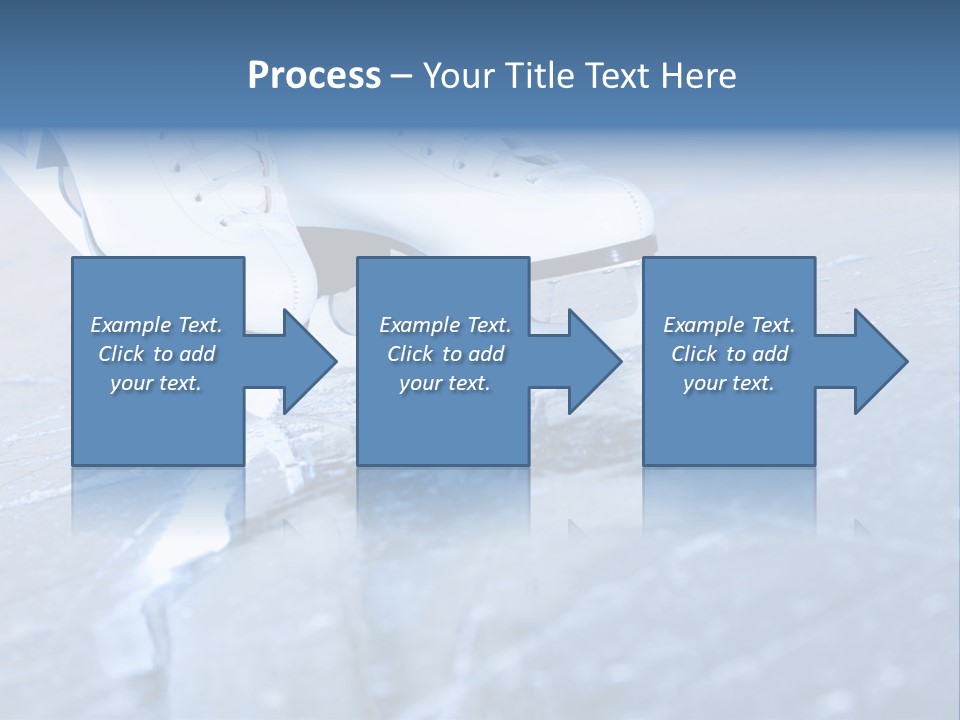 Iceskating Background Skater PowerPoint Template