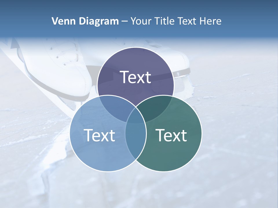 Iceskating Background Skater PowerPoint Template