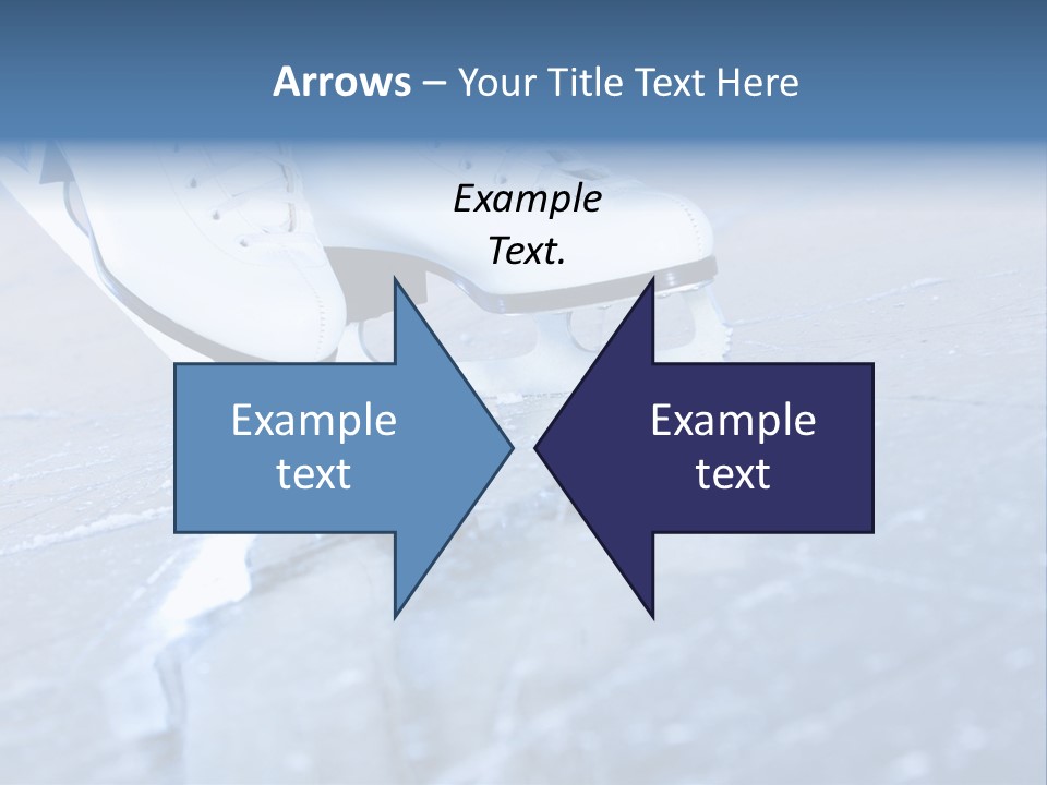 Iceskating Background Skater PowerPoint Template