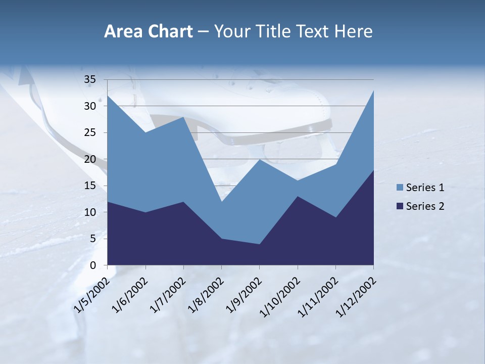 Iceskating Background Skater PowerPoint Template