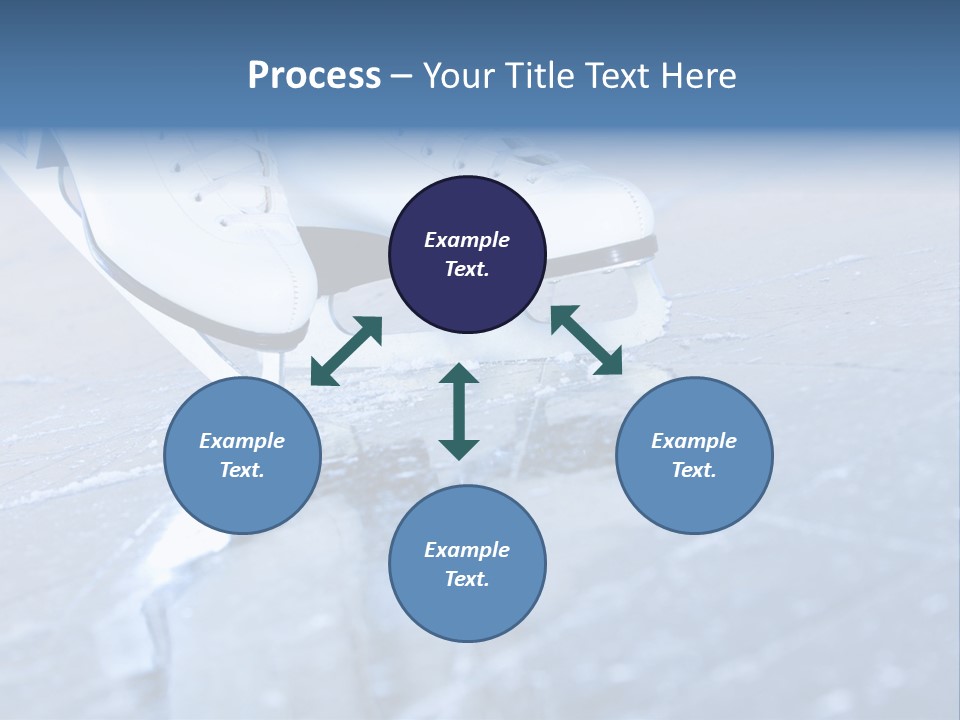 Iceskating Background Skater PowerPoint Template