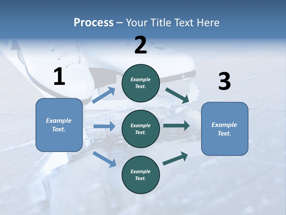 Iceskating Background Skater PowerPoint Template