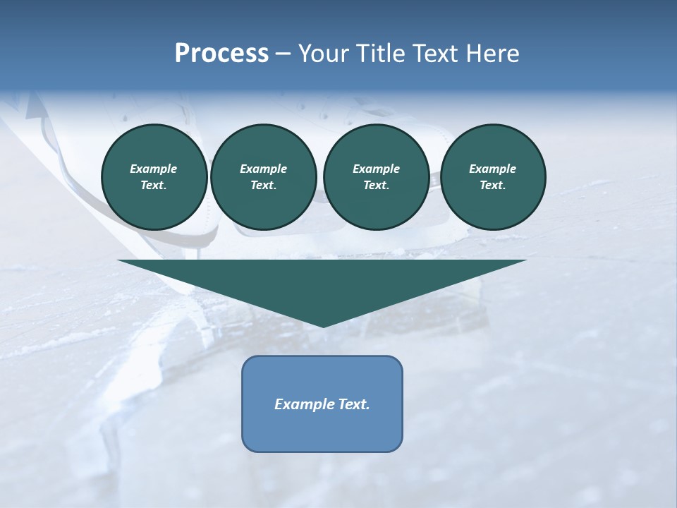 Iceskating Background Skater PowerPoint Template