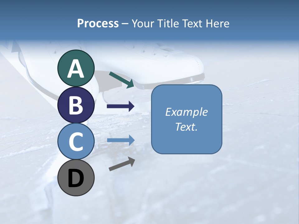 Iceskating Background Skater PowerPoint Template