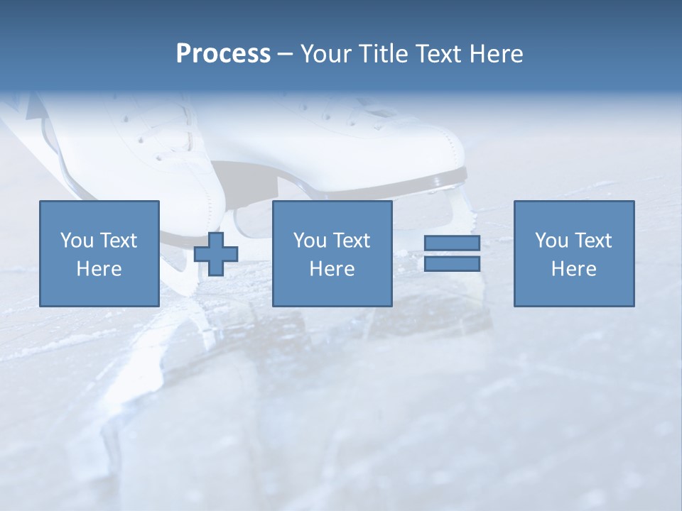 Iceskating Background Skater PowerPoint Template