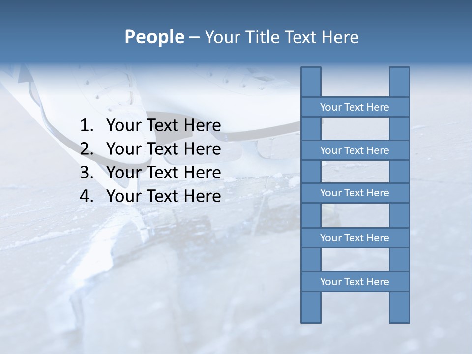 Iceskating Background Skater PowerPoint Template