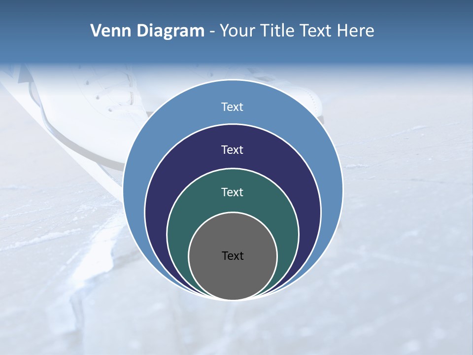 Iceskating Background Skater PowerPoint Template