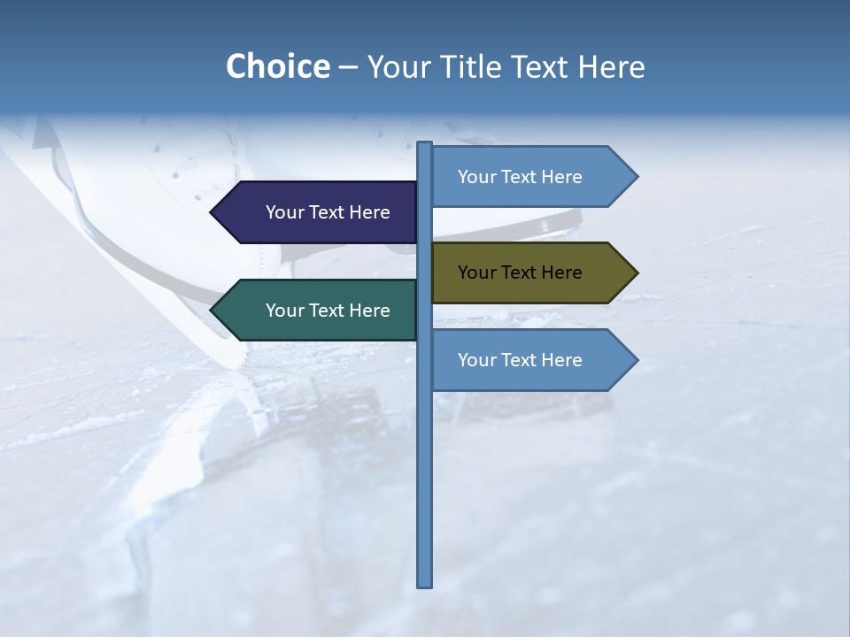 Iceskating Background Skater PowerPoint Template