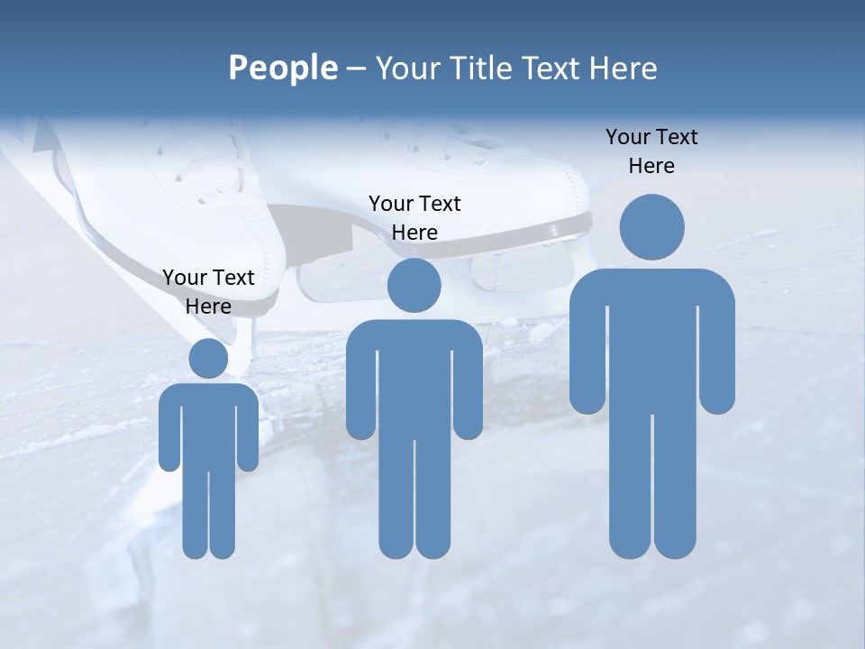 Iceskating Background Skater PowerPoint Template