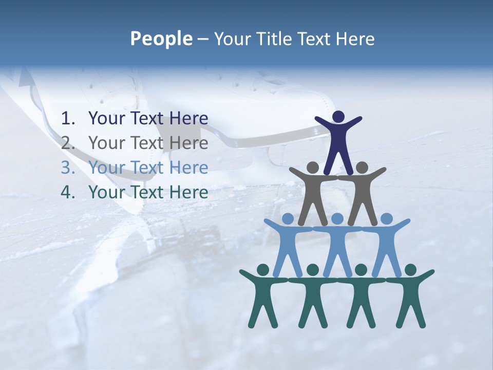 Iceskating Background Skater PowerPoint Template