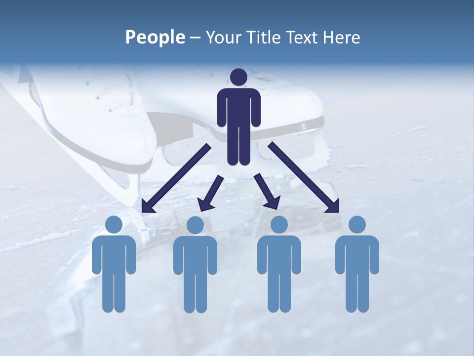 Iceskating Background Skater PowerPoint Template