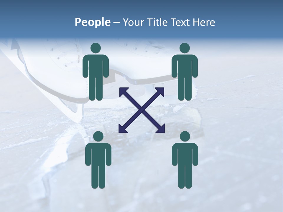 Iceskating Background Skater PowerPoint Template
