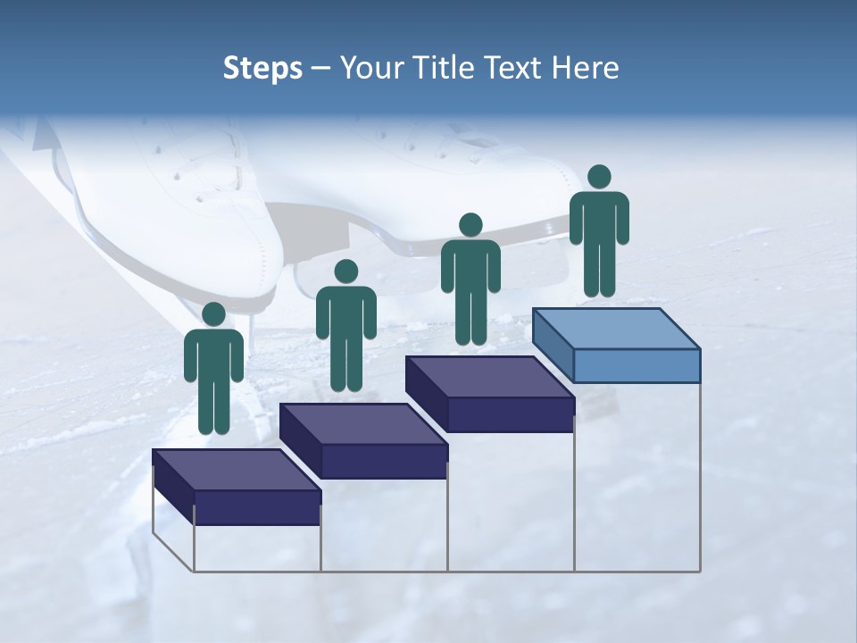 Iceskating Background Skater PowerPoint Template