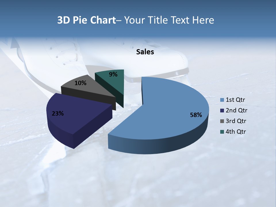 Iceskating Background Skater PowerPoint Template