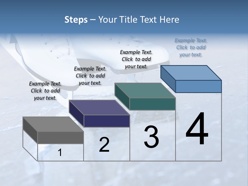 Iceskating Background Skater PowerPoint Template