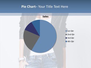 Blue White Jeans PowerPoint Template