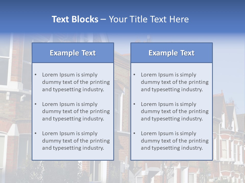 Community Housing Flat PowerPoint Template