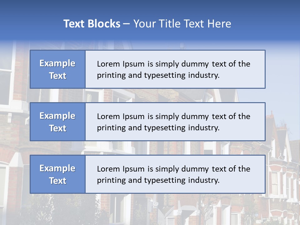 Community Housing Flat PowerPoint Template