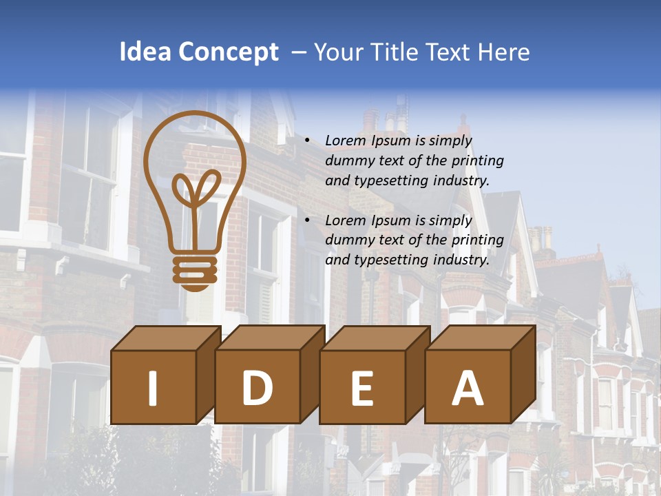 Community Housing Flat PowerPoint Template