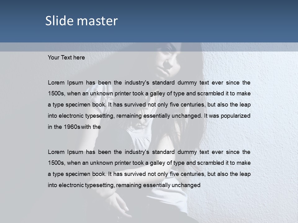 Misery Miserable Person PowerPoint Template