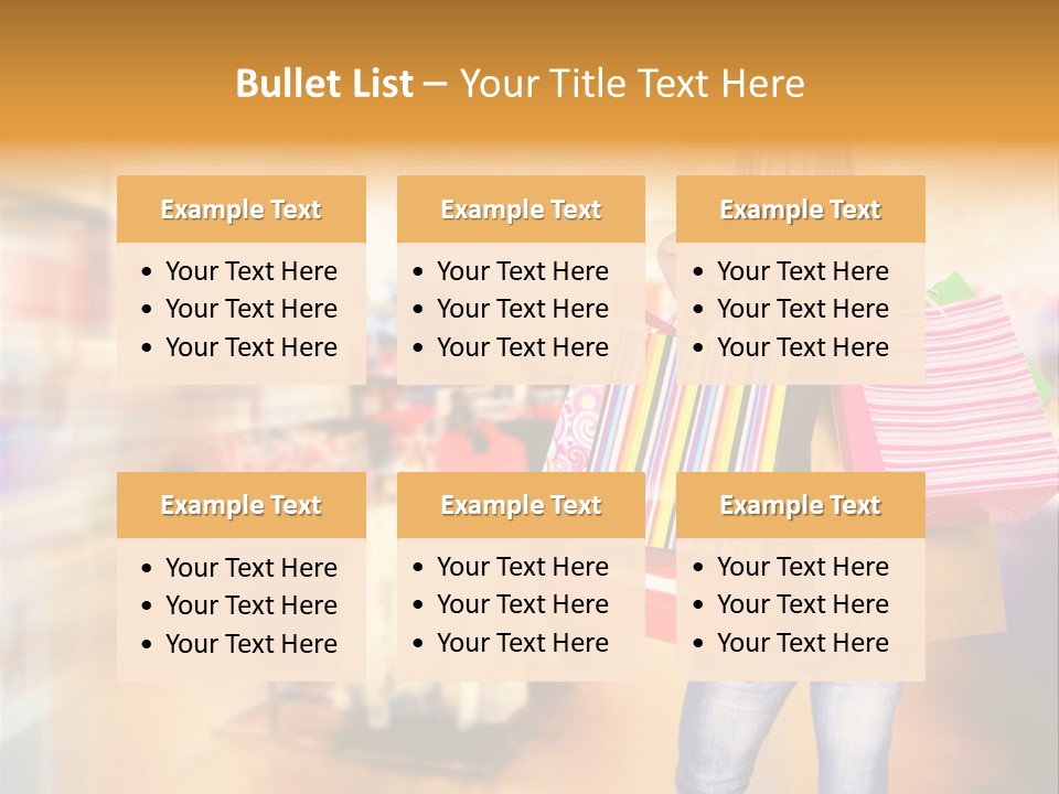 Person Bags Buyer PowerPoint Template