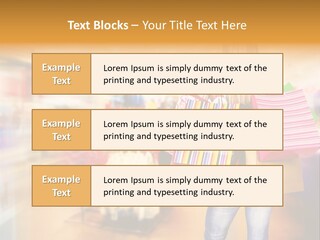 Person Bags Buyer PowerPoint Template