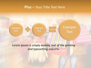 Person Bags Buyer PowerPoint Template