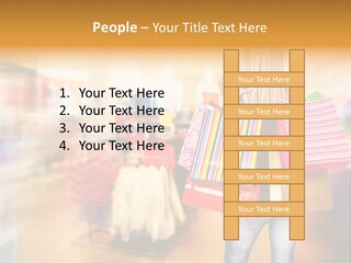 Person Bags Buyer PowerPoint Template