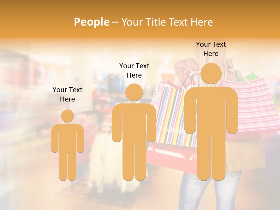 Person Bags Buyer PowerPoint Template