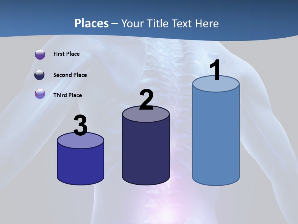Sports Injury Low Back Pain Skeleton PowerPoint Template