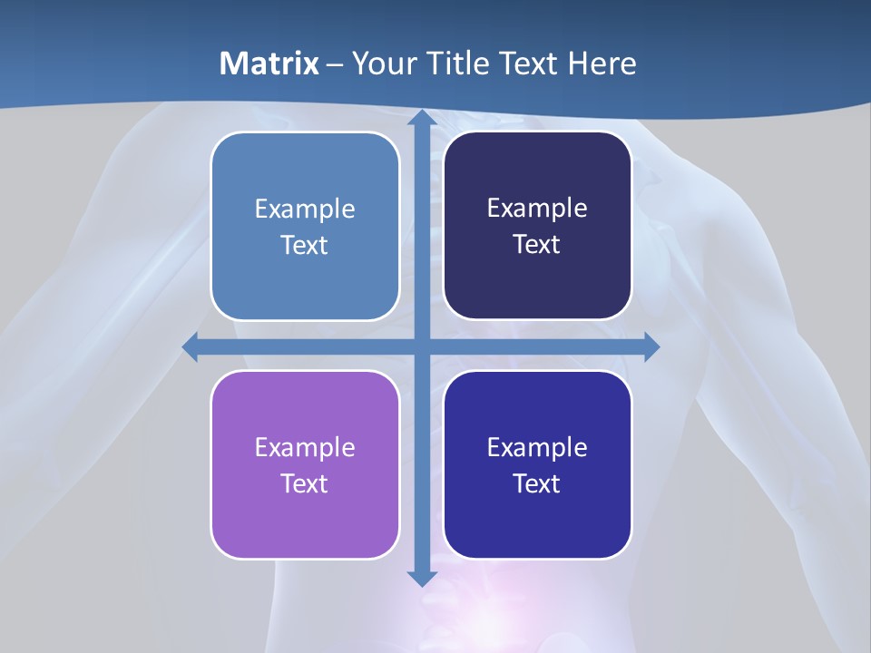 Sports Injury Low Back Pain Skeleton PowerPoint Template