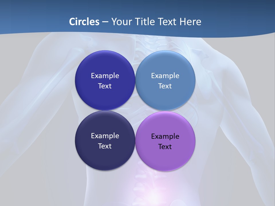 Sports Injury Low Back Pain Skeleton PowerPoint Template