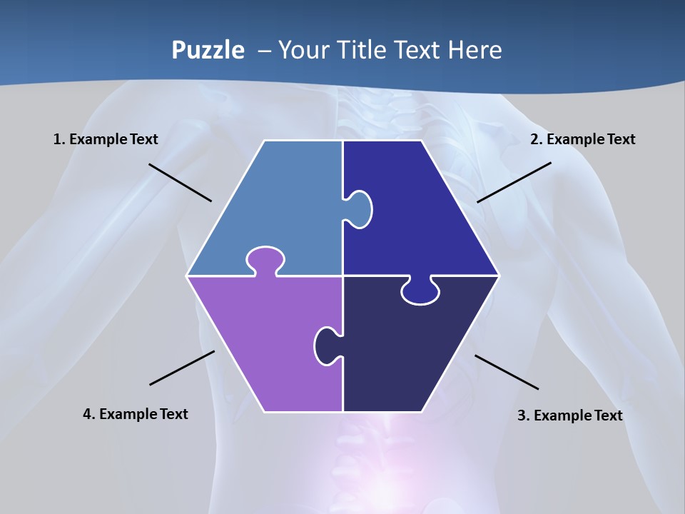 Sports Injury Low Back Pain Skeleton PowerPoint Template