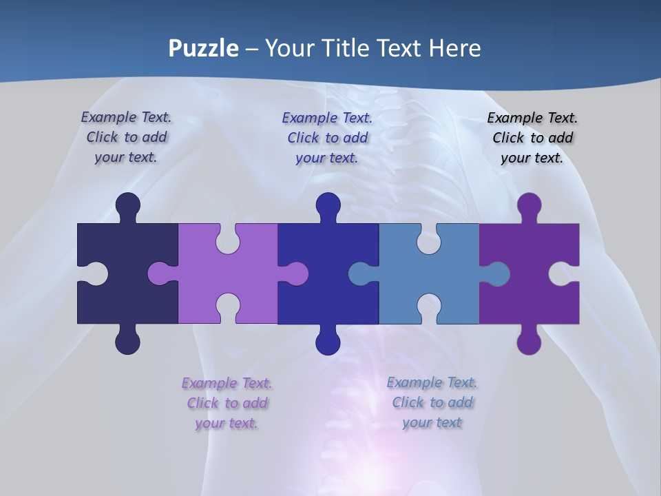 Sports Injury Low Back Pain Skeleton PowerPoint Template